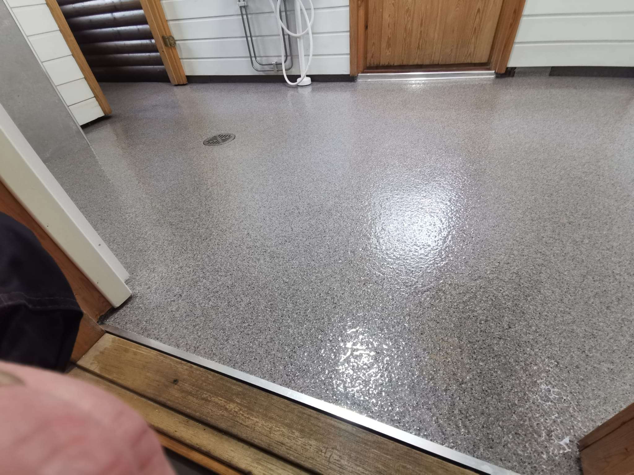 Ruiskumassalattia kohteessa 9